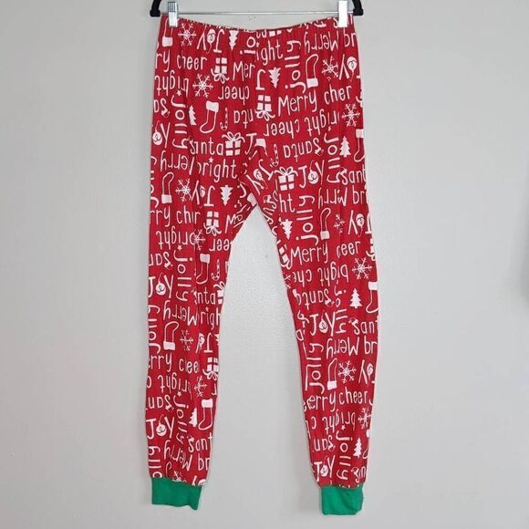 Carter's Adult Christmas Holiday Red Pajama Leggings Large - Picture 1 of 7